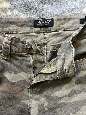 Seven7 Skinny Jeans in Olive and Black Camo